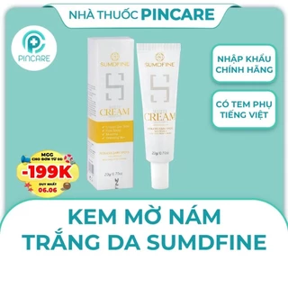 Kem mờ nám trắng da SUMDFINE White cream Dark Spot 20g - Hàng chính hãng - Nhà thuốc Pincare