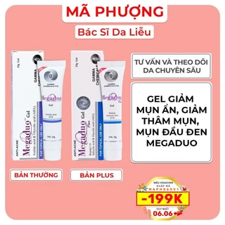 [CHÍNH HÃNG] Gel giảm mụn ẩn, giảm thâm Megaduo Gel bản thường AHA và bản Plus Retinal - Bác sĩ Mã Phượng