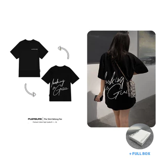 Áo thun PLEASURE / Looking so GC Tee Cotton 100% Unisex Nam Nữ Form Rộng Tay Lỡ Oversize Local Brand