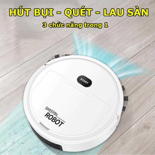 Robot Hút Bụi Lau Nhà 3in1 Cao Cấp - Phiên Bản Nâng Cấp Thông Minh Bảo Hành 12 Tháng