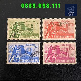 Bộ 4 tem Việt Nam khác nhau