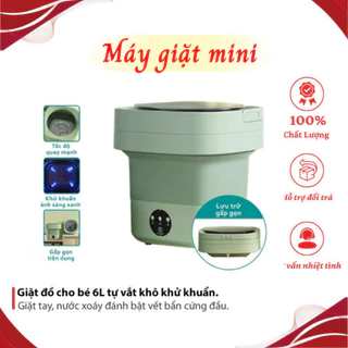 Máy Giặt Mini Gấp Gọn SUMI - Máy Giặt Tất, Đồ Lót, Đồ Cho Bé Khử Khuẩn Bằng Ánh Sáng Xanh Công Suất 36W