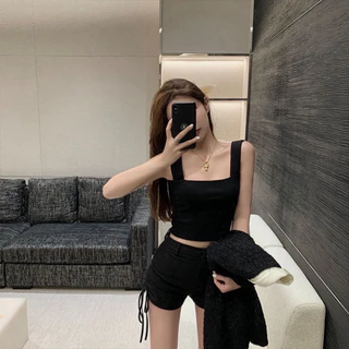 Áo 2 dây bản to, croptop 2 dây chất thun màu trơn cho nữ, thoáng mát A02 Harumi Fashion