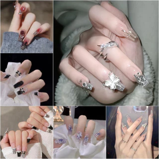 🎀 yakult 🎀Set 24 Móng Tay Giả 2024 Có Keo Dán Acrylic Toàn Diện Phong Cách Pháp Kèm 24 Keo Thạch Dán Móng Tiện Dụng