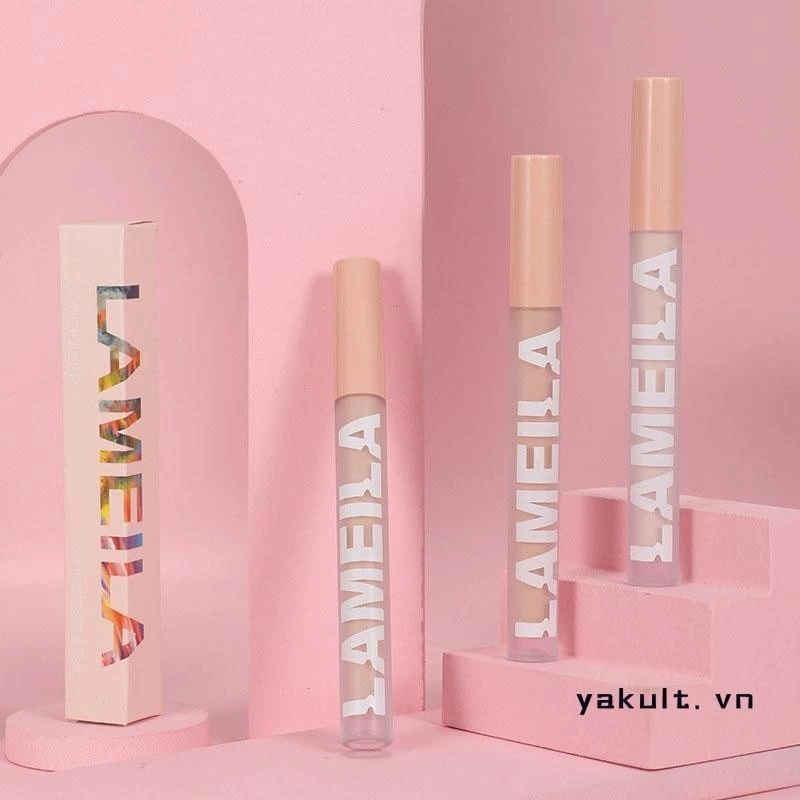 🎀 yakult 🎀Kem che khuyết điểm LAMEILA sáng bóng dưỡng ẩm kiềm dầu trang điểm lâu trôi 3 màu sắc tùy chọn