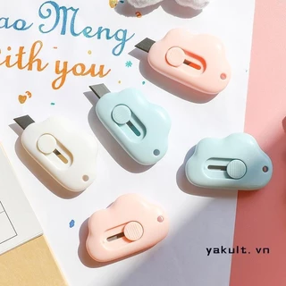 🎀 yakult 🎀Dao Rọc Giấy/ Dao Dọc Giấy, Cắt Giấy Mini Hình Đám Mây Xinh Xắn Có Lỗ Treo