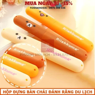 Hộp Đựng Bàn Chải Du Lịch-  Hộp Đựng Bàn Chải Đánh Răng Du Lịch Hình GẤU RIL3KUMA