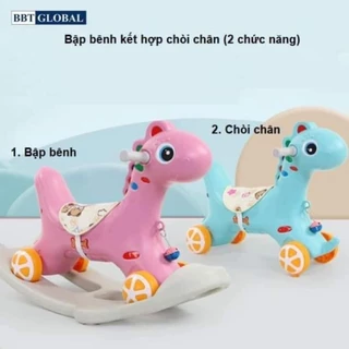 Đồ Chơi Ngựa Bập Bênh Kiêm Xe Chòi Chân Cho Bé