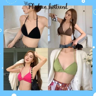 Áo Lót Cotton Đệm Lót 2 Dây Buộc Lưng Bikini Thời Trang Siêu Hot 3306  phanngoc03