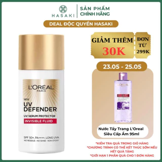 Kem Chống Nắng L'Oreal Paris X20 Thoáng Da Mỏng Nhẹ 50ml HASAKI8386