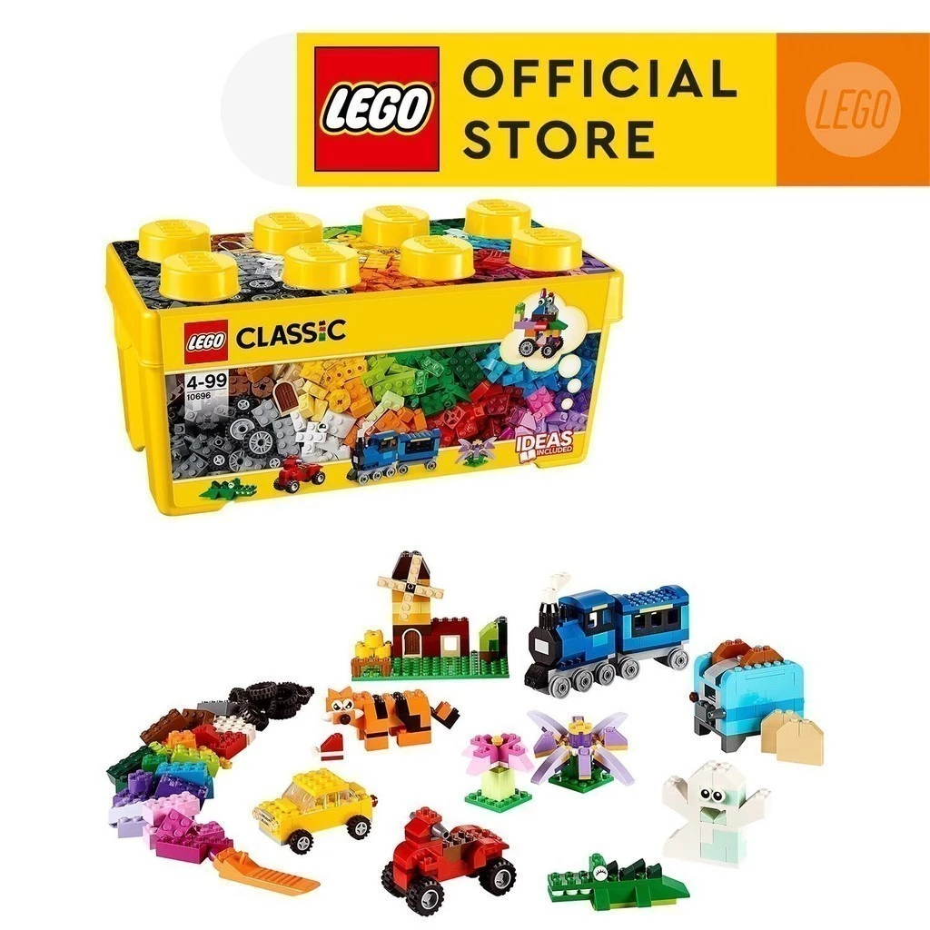  LEGO CLASSIC 10696 Thùng Gạch Trung Classic Sáng Tạo ( 484 Chi tiết)