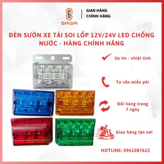 Đèn sườn xe tải. Đèn LED hông xe tải. Hàng loại đẹp siêu sáng