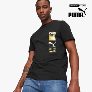 PUMA - Áo thun nam cổ tròn tay ngắn Graphics Multicoloured 674477-01