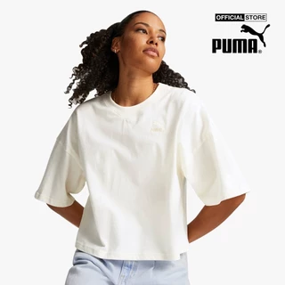 PUMA - Áo thun nữ cổ tròn tay ngắn Classics Oversized 538052-99