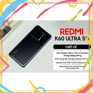 Điện Thoại Xiaomi Redmi K60 Ultra 5G (Bảo Hành 12 Tháng Lỗi 1 Đổi 1) Hàng chính hãng Fullbox nguyên seal tặng kèm ốp