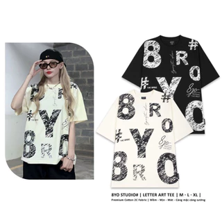 Áo Thun 8YO LETTER ART Tee Cotton Cao Cấp Local Brand Unisex Nam Nữ Oversize 2024