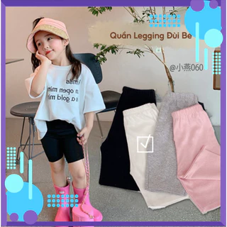 SET 4 quần legging đùi bé gái 6-20kg chất cotton 4 chiều siêu mát,quần ôm cho bé gái siêu đẹp