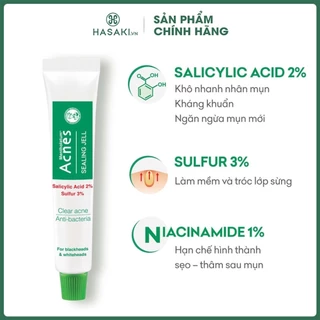 Gel Hỗ Trợ Ngừa Mụn, Giảm Khuẩn Acnes Sealing Jell Hasaki