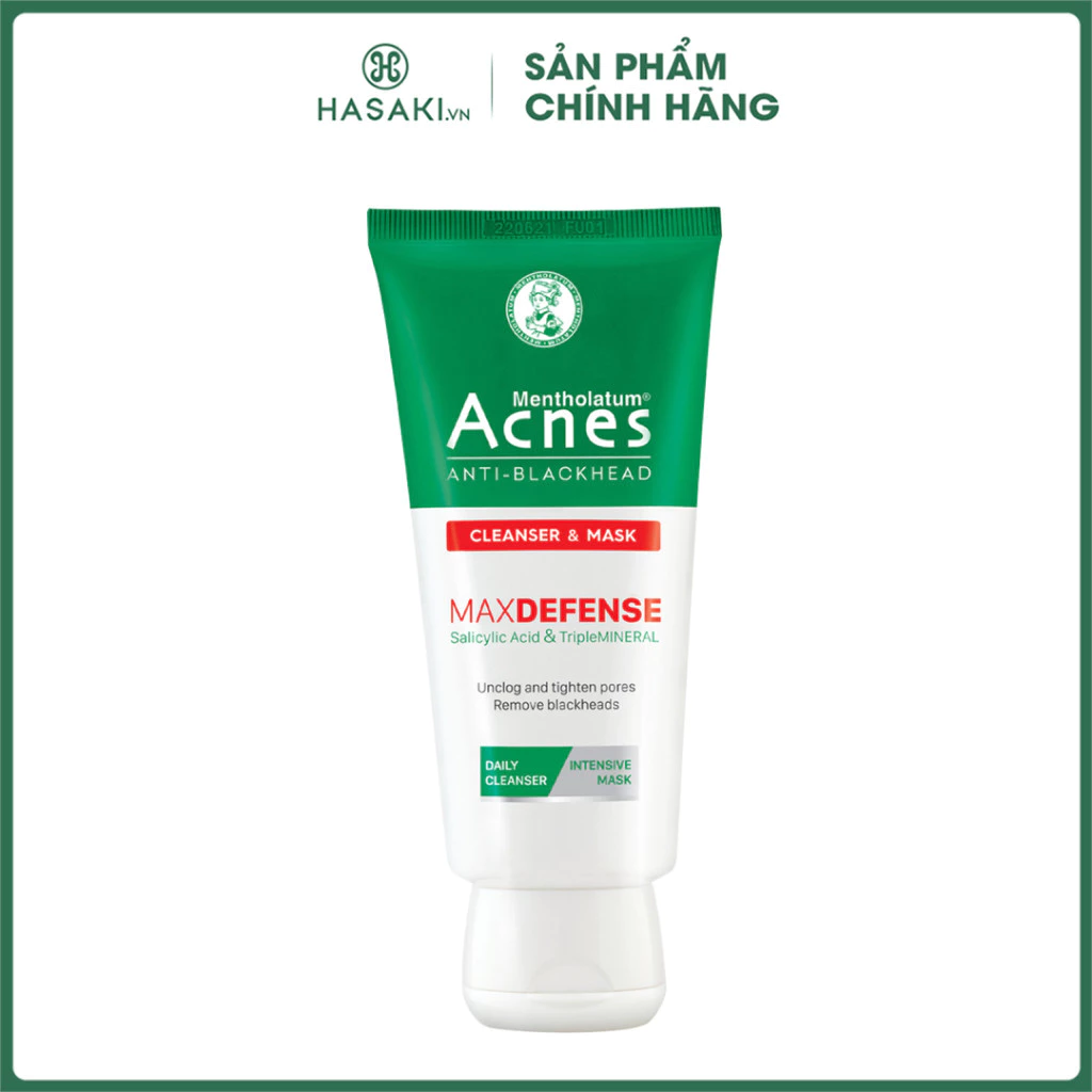 Kem Rửa Mặt & Mặt Nạ Ngăn Ngừa Mụn Đầu Đen Acnes Anti-Blackhead Cleanser & Mask 100g Hasaki Sản Phẩm Chính Hãng