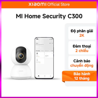 Camera Giám sát Xiaomi Smart C300 2K, Khẩu độ F1.4, AI phát hiện con người, Bản quốc tế - Hàng Chính Hãng