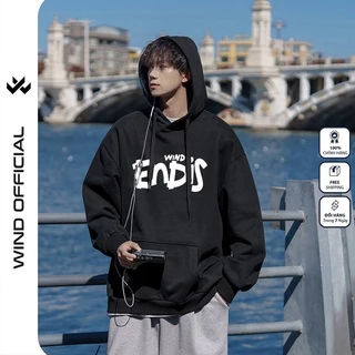 Áo hoodie unisex form rộng WIND ENDIS bản Premium nỉ ngoại nam nữ oversize