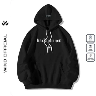 Áo hoodie unisex form rộng WIND BACKHARMER nỉ Bông nam nữ oversize ulzzang