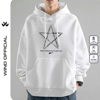 Áo hoodie unisex form rộng WIND STAR bản Premium nỉ ngoại nam nữ oversize