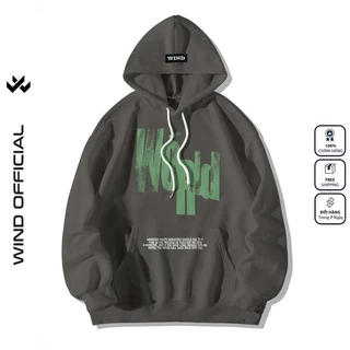 Áo hoodie unisex form rộng WIND WOLD thời trang áo khoác nam nữ oversize ulzzang