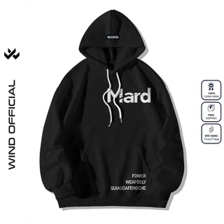 Áo hoodie unisex form rộng WIND MARD bản Premium nỉ ngoại nam nữ oversize