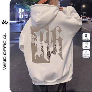 Áo hoodie nam nữ form rộng WIND Chữ R thời trang nam nữ oversize ulzzang