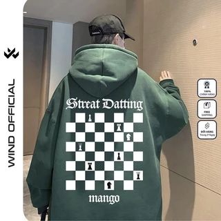 Áo hoodie unisex form rộng WIND Cờ Vua bản Premium nỉ ngoại nam nữ oversize ulzzang