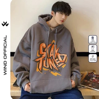 Áo hoodie form rộng WIND unisex nỉ bông STAY HD11 thời trang nam nữ oversize ulzzang