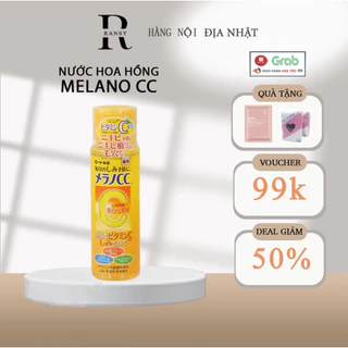 Nước hoa hồng Melano CC Rohto Nhật  dưỡng trắng ngừa thâm