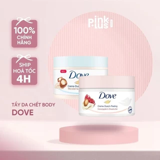 Kem Tẩy Tế Bào Chết Body Dove Chăm Da Sáng Mịn, Giữ Ẩm, Dưỡng Trắng 225ML