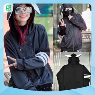 Xả Áo chống nắng thom tai thỏ nam nữ unisex cao cấp chống tia uv siêu tốt thời trang cao cấp hottrend streetwear xu hướn