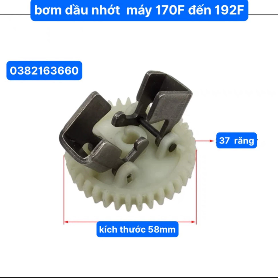 Bơm Nhớt Bơm Dầu Máy Cày 170F Đến 192F Máy Phát Điện Từ 170F Đến 192F Thông Dụng máy cày ô tô xe máy phụ tùng Gia vị nôn