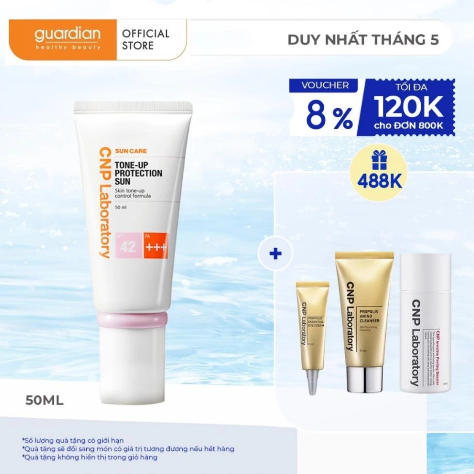 Kem chống nắng nâng tông da CNP Laboratory Tone-Up Protection Sun SPF42/PA+++ 50ml GUARDIAN