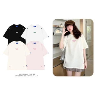 Áo Thun Thêu Plus Tee Cotton 100% Unisex Nam Nữ Form Rộng Tay Lỡ Oversize Local Brand Lavie En Rose