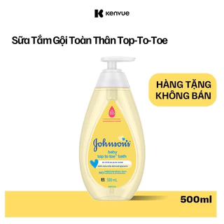 [HÀNG TẶNG KHÔNG BÁN] Sữa tắm gội toàn thân Johnson's TOP TO TOE 500ml