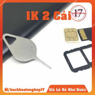 [Deal 1K] Que chọc sim điện thoại inox không gỉ [1K Freeship Xtra] HOT HOT