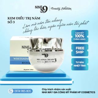 NEW Kem nám ban đêm Nine 9 số 3 30gr  mờ nám, tàn nhang dưỡng trắng da mịn màng hiệu quả