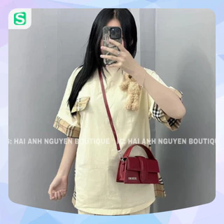 Xả Áo Thun BBR Nắp Túi Kèm Gấu ❤ Áo Phông Cotton Khô Dày Dặn Nữ Tính NA373 - Mac shop