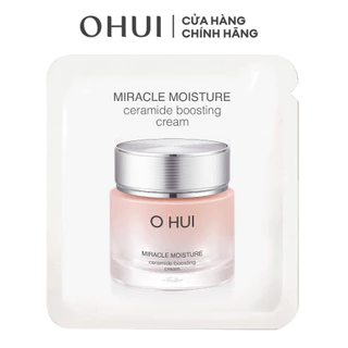 [HB Gift] Kem dưỡng ẩm mịn mượt căng sáng da Miracle Moisture Ceramide Boosting Cream 1ml/gói