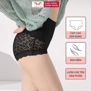 Quần lót nữ cạp cao ôm bụng nâng mông VINGO eo cao 8cm viền phối ren mặc trong váy body Q288 VNGO