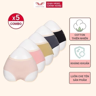 Combo 5 quần lót cotton kháng khuẩn cho nữ VINGO bigsize CB76 VNGO