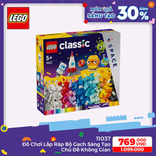 LEGO CLASSIC 11037 Đồ chơi lắp ráp Bộ gạch sáng tạo chủ đề không gian (450 chi tiết)