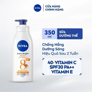 Sữa Dưỡng Thể NIVEA Phục Hồi & Chống Nắng Ban Ngày từ 8 Super Foods (350 ml) - 88311