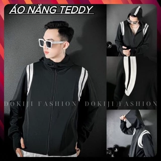 Áo Chống Nắng Teddy Phối Viền Trắng Chống Tia UV Cao Cấp - Áo Chống Nắng Nam Nữ Cao Cấp Phong Cách Boi Phố Bình Goll_\