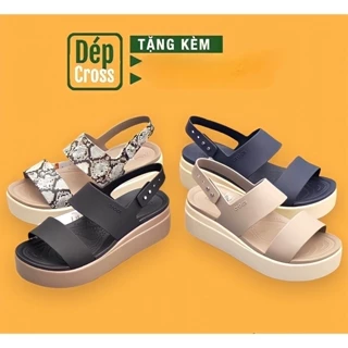 dép sandal booklynn đế cao nhiều mẫu cho nữ đế xuồng DPSD78UI size 35 36 37 38 39 40