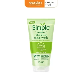 Sữa Rửa Mặt Dịu Nhẹ Cho Da Nhạy Cảm Simple Kind To Skin Refreshing Facial Wash 150ml